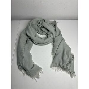 Tom Tailor Denim Wool Blend Scarf Shawl Wrap Gray 80”X42” See Description